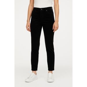 Divided Black Corduroy Slim Fit 5Pocket Design Button Zip Closure Pants US 10